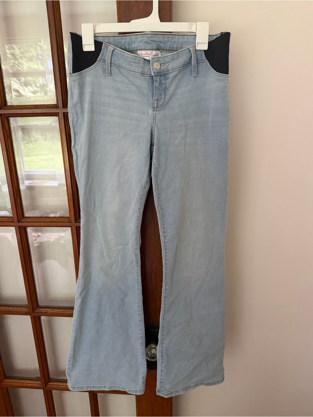 Isabel Maternity Light Blue Maternity Flare Jeans